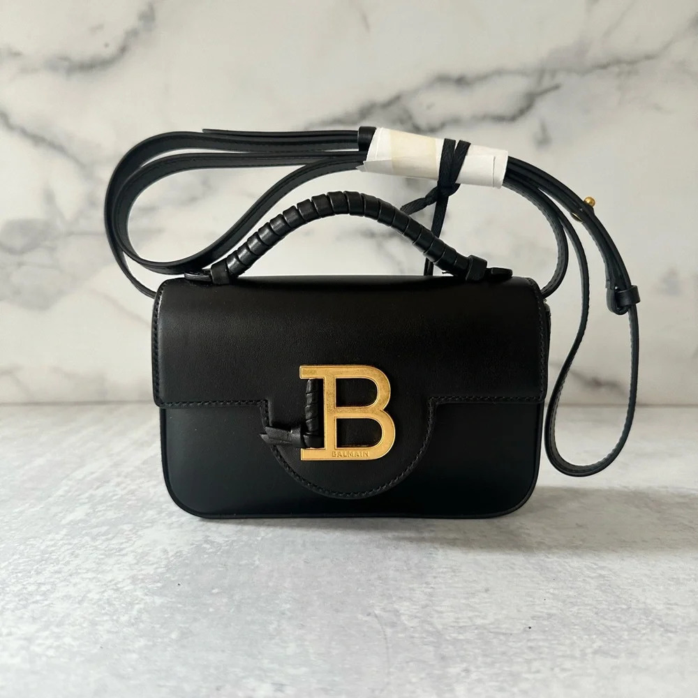 BALMAIN Black B-Buzz Mini Leather Bag *NEW*